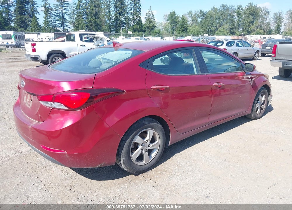 2014 HYUNDAI ELANTRA SE VIN: 5NPDH4AE0EH517630