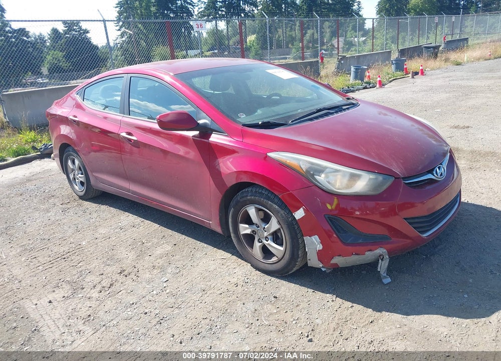 2014 HYUNDAI ELANTRA SE VIN: 5NPDH4AE0EH517630