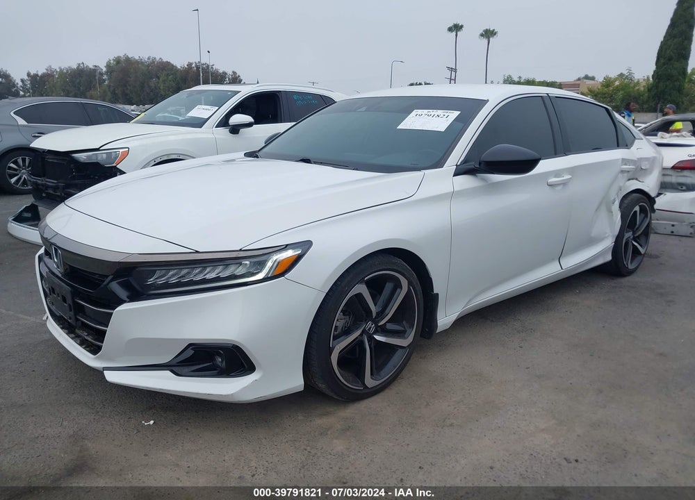 2022 HONDA ACCORD SPORT VIN: 1HGCV1F39NA032020