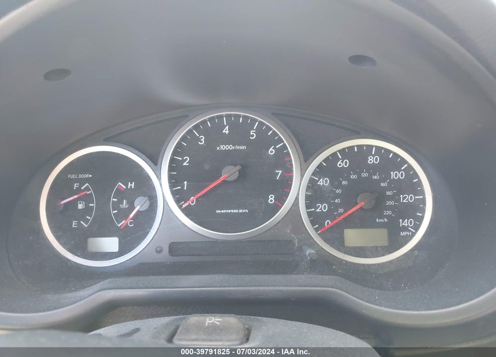 2006 SUBARU IMPREZA WRX/WRX LIMITED VIN: JF1GG79616G804730
