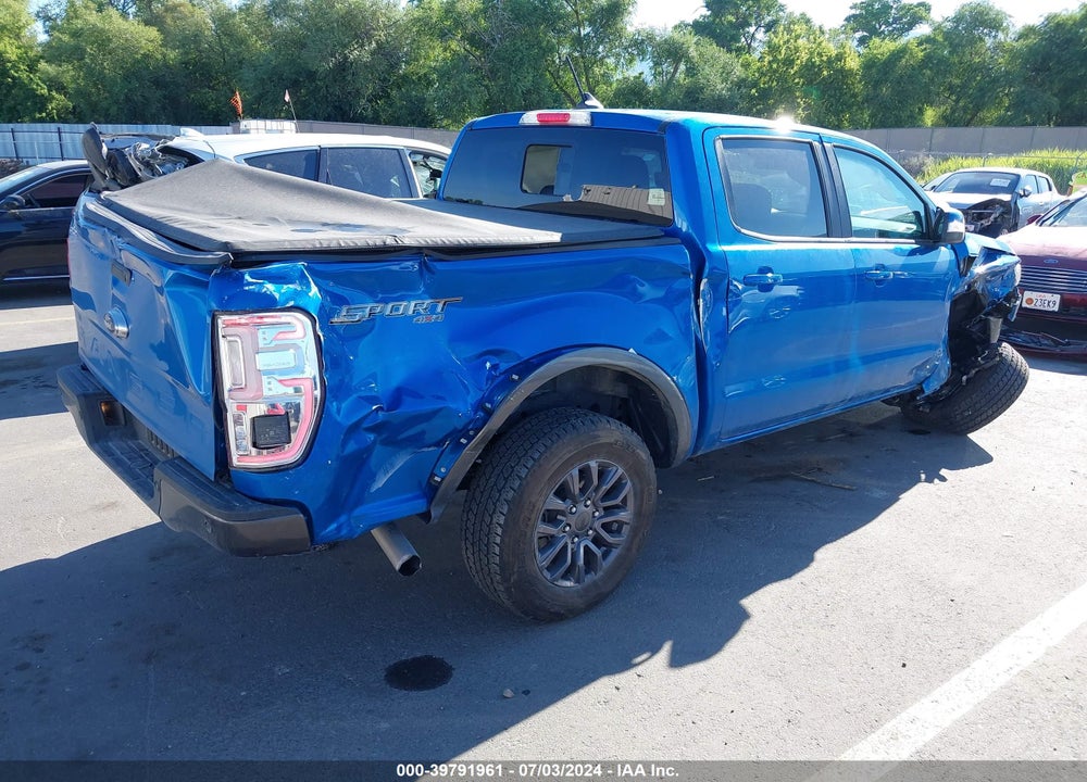 2021 FORD RANGER LARIAT VIN: 1FTER4FH0MLD96130