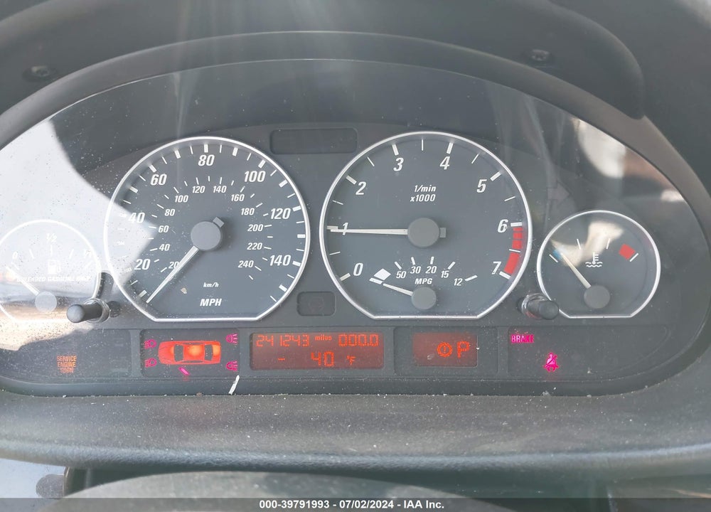 2001 BMW 330CI VIN: WBABN53401JU31212