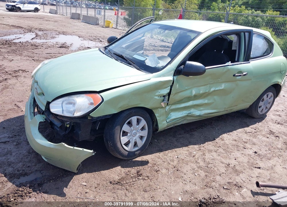 2007 HYUNDAI ACCENT GS VIN: KMHCM36C47U040746