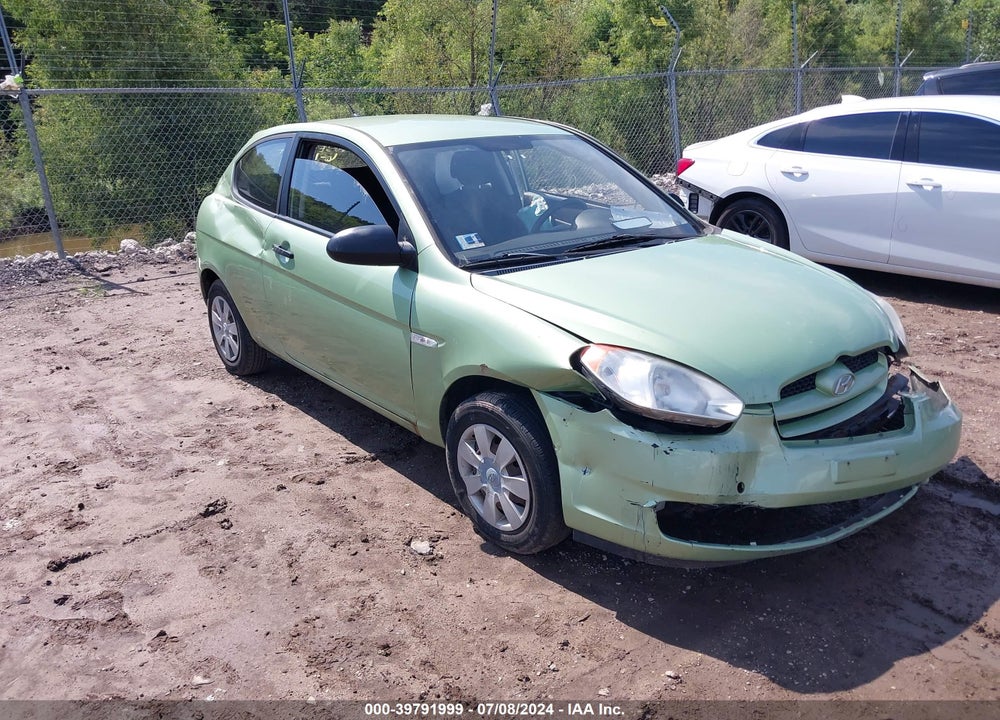 2007 HYUNDAI ACCENT GS VIN: KMHCM36C47U040746