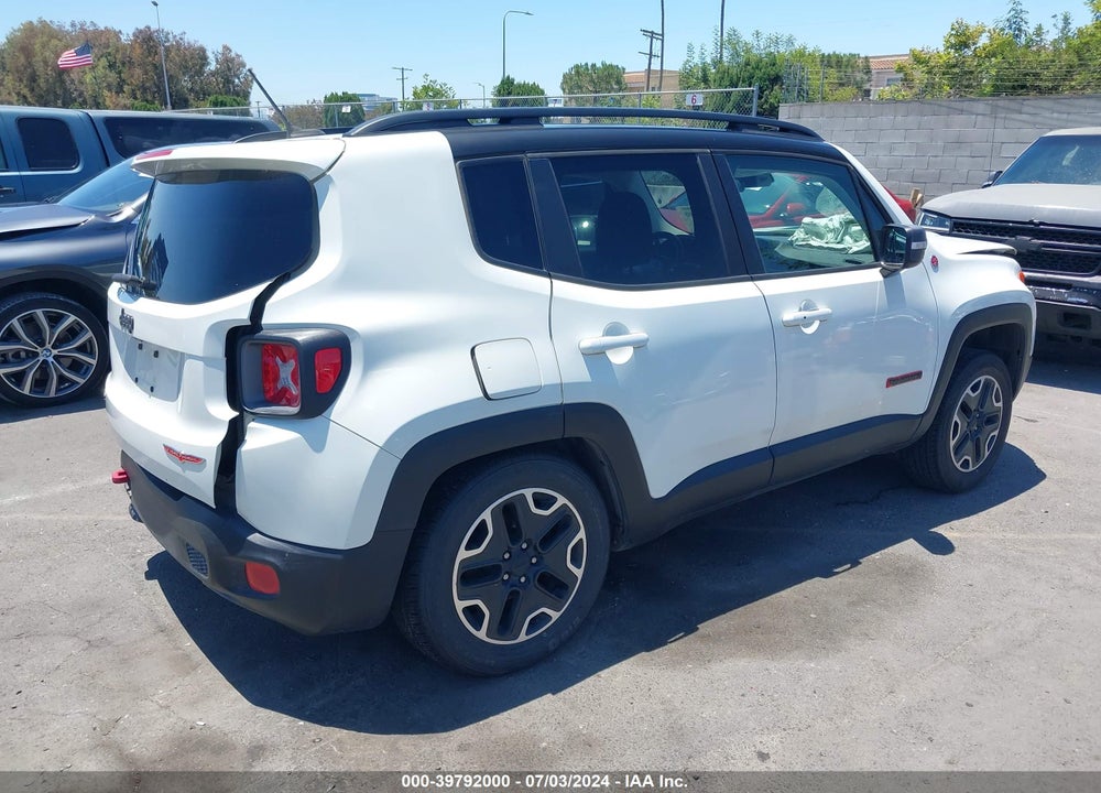 2016 JEEP RENEGADE TRAILHAWK VIN: ZACCJBCT5GPD58890