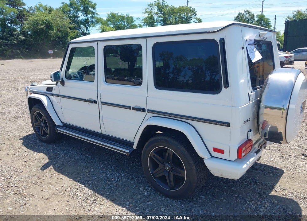 2016 MERCEDES-BENZ G 550 4MATIC VIN: WDCYC3KF5GX255221