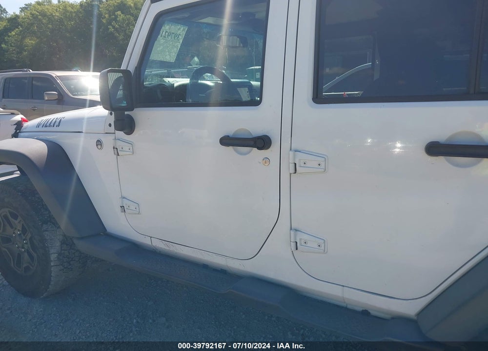2015 JEEP WRANGLER UNLIMITED WILLYS WHEELER VIN: 1C4BJWDG2FL637625