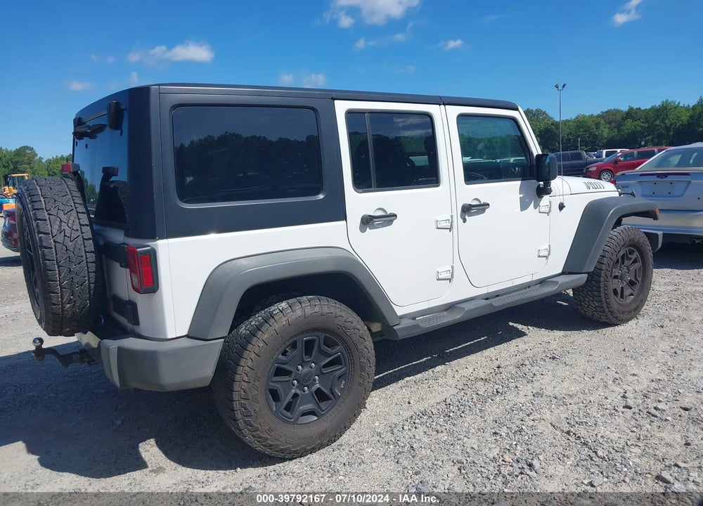 2015 JEEP WRANGLER UNLIMITED WILLYS WHEELER VIN: 1C4BJWDG2FL637625