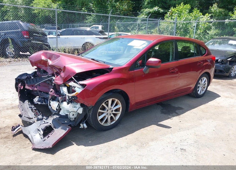 2013 SUBARU IMPREZA 2.0I PREMIUM VIN: JF1GPAC63DH851254