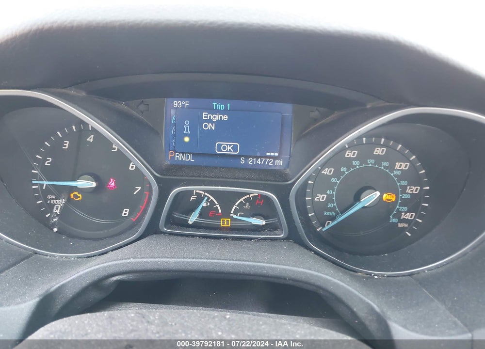 2014 FORD FOCUS SE VIN: 1FADP3F21EL276254