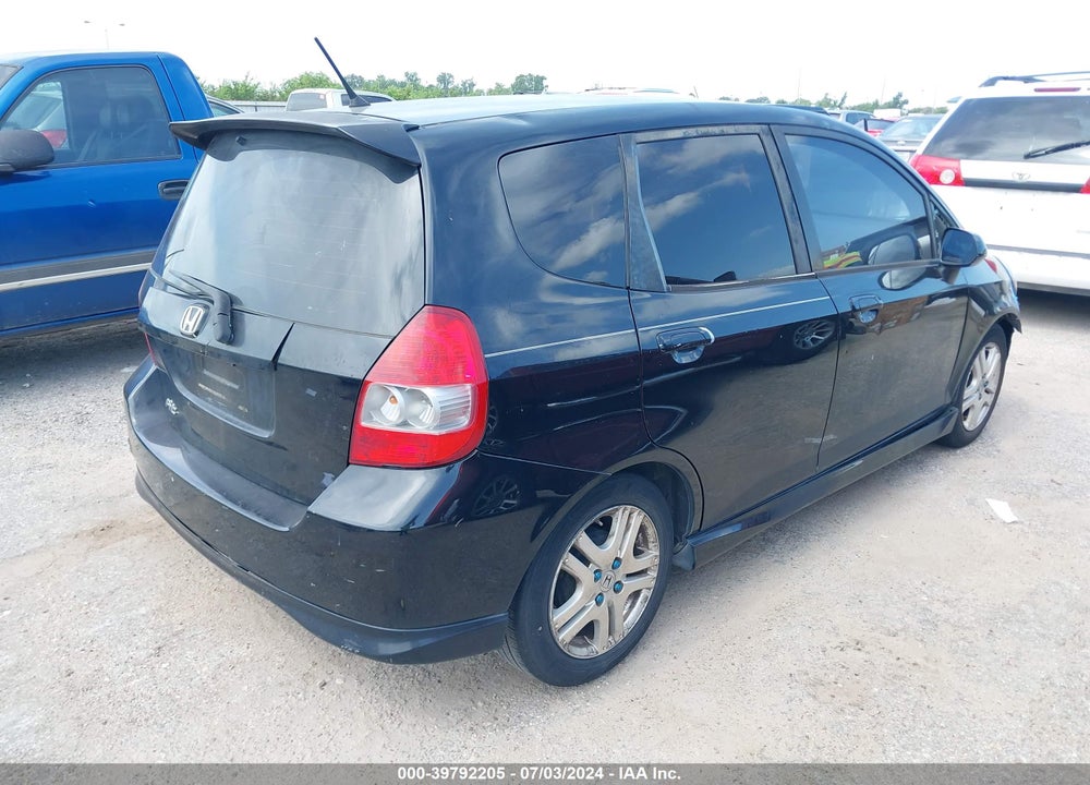 2008 HONDA FIT SPORT VIN: JHMGD38648S013765