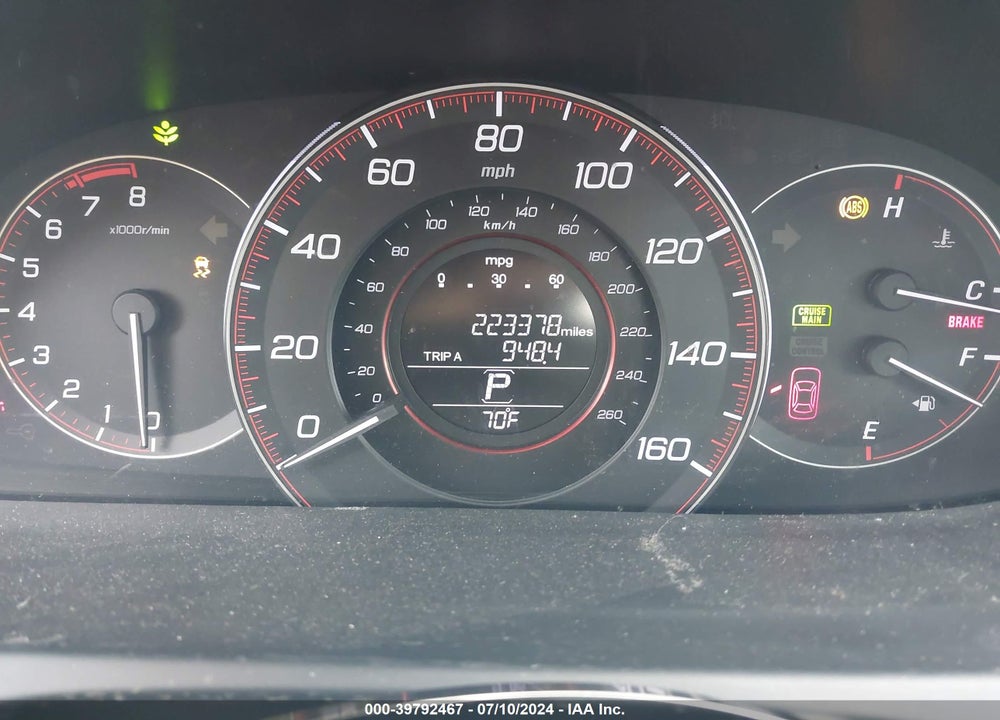 2014 HONDA ACCORD SPORT VIN: 1HGCR2F56EA114640