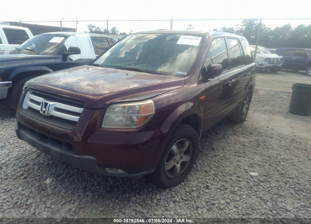 2007 HONDA PILOT EX-L VIN: 5FNYF28537B001720
