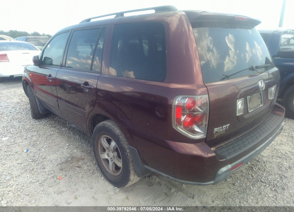 2007 HONDA PILOT EX-L VIN: 5FNYF28537B001720