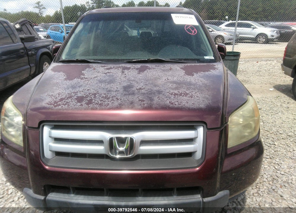 2007 HONDA PILOT EX-L VIN: 5FNYF28537B001720