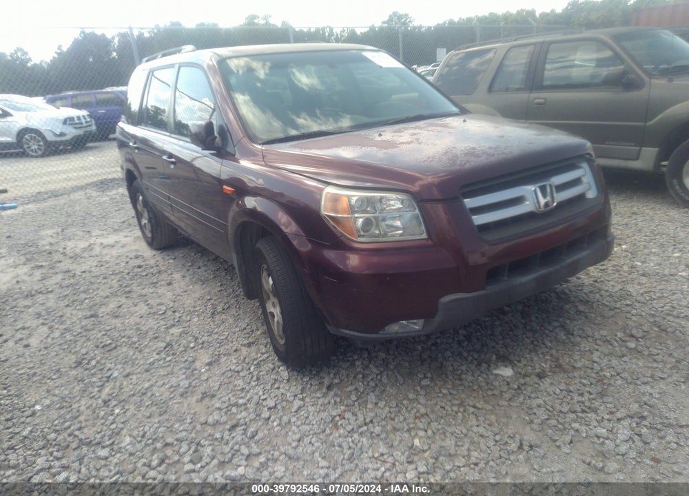 2007 HONDA PILOT EX-L VIN: 5FNYF28537B001720