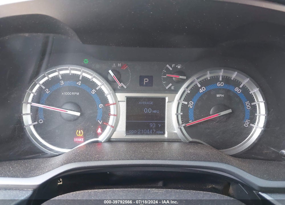 2014 TOYOTA 4RUNNER TRAIL VIN: JTEBU5JR7E5176752