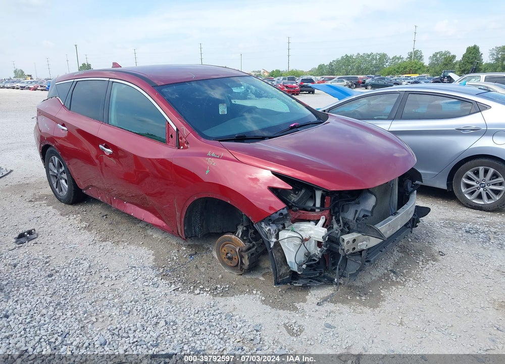2017 NISSAN MURANO S VIN: 5N1AZ2MH8HN128826