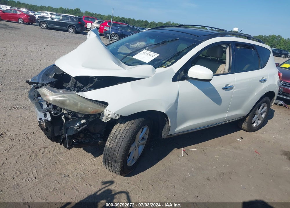 2009 NISSAN MURANO SL VIN: JN8AZ18W19W120512