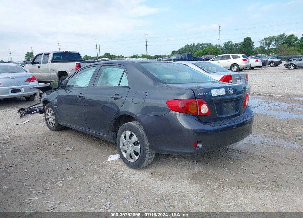 2009 TOYOTA COROLLA LE VIN: 2T1BU40E09C118522