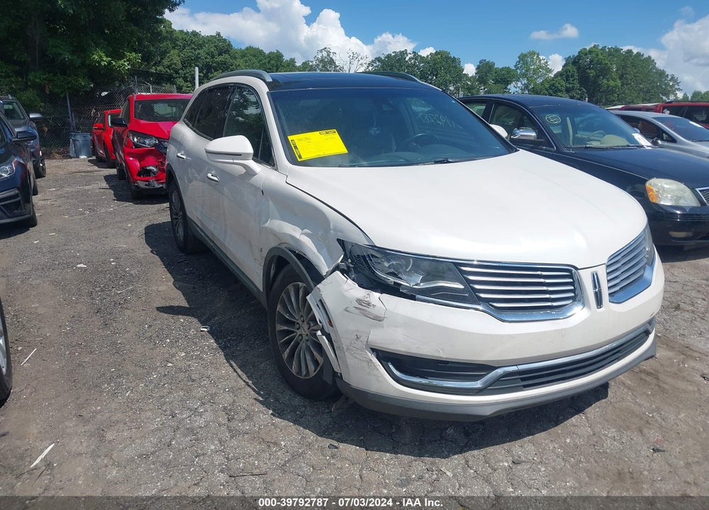 2017 LINCOLN MKX SELECT VIN: 2LMPJ6KR8HBL21868