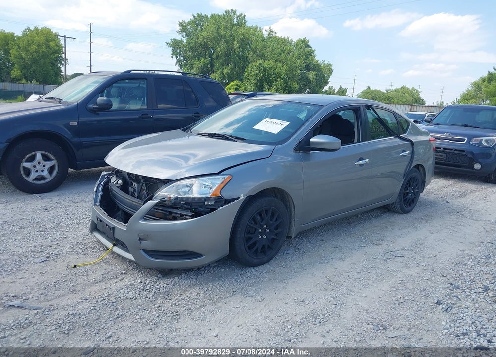 2013 NISSAN SENTRA S VIN: 3N1AB7AP0DL789992