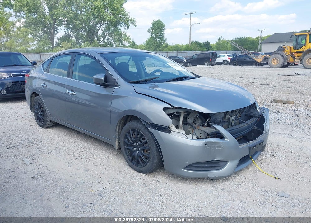 2013 NISSAN SENTRA S VIN: 3N1AB7AP0DL789992