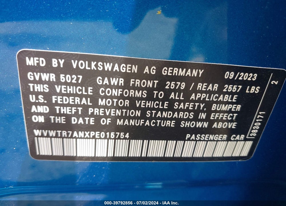 2023 VOLKSWAGEN ARTEON 2.0T SEL PREMIUM R-LINE VIN: WVWTR7ANXPE015754