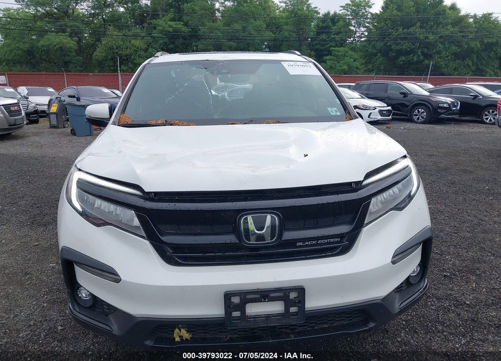 2021 HONDA PILOT AWD BLACK EDITION VIN: 5FNYF6H70MB080011