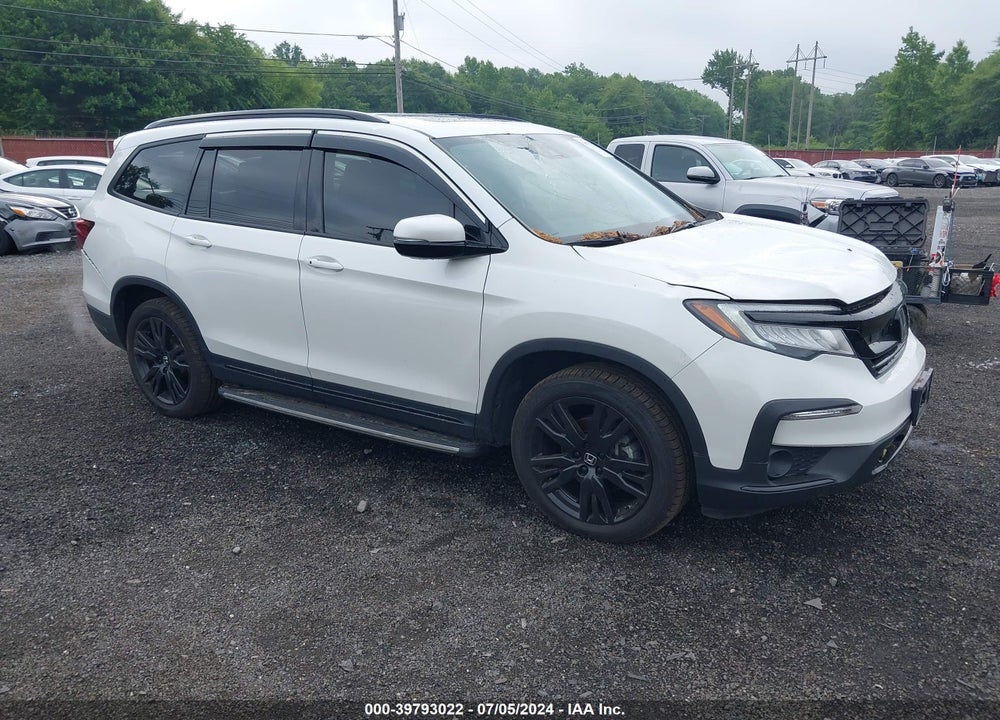 2021 HONDA PILOT AWD BLACK EDITION VIN: 5FNYF6H70MB080011