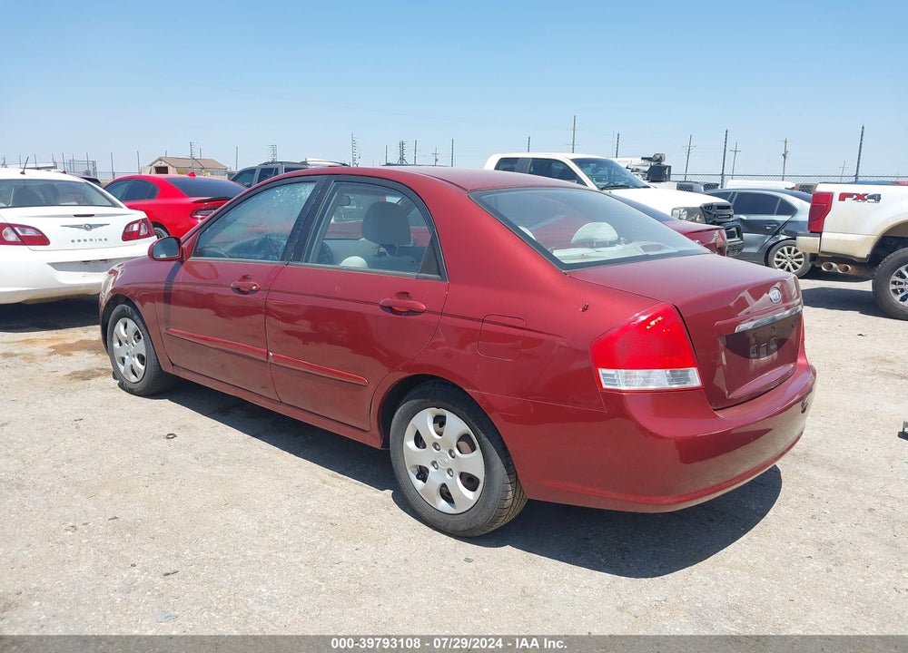 2007 KIA SPECTRA EX VIN: KNAFE121775406729