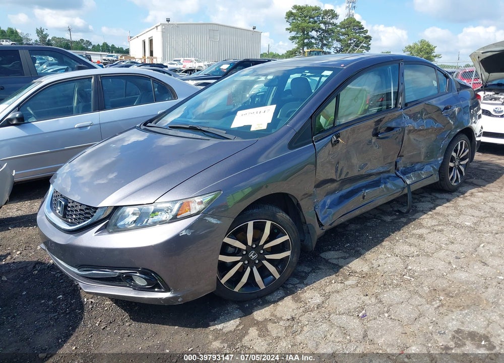 2014 HONDA CIVIC EX-L VIN: 19XFB2F93EE073691