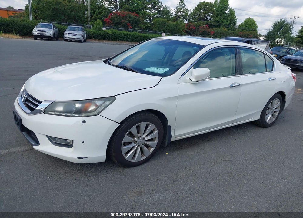2013 HONDA ACCORD EX-L V-6 VIN: 1HGCR3F8XDA012921