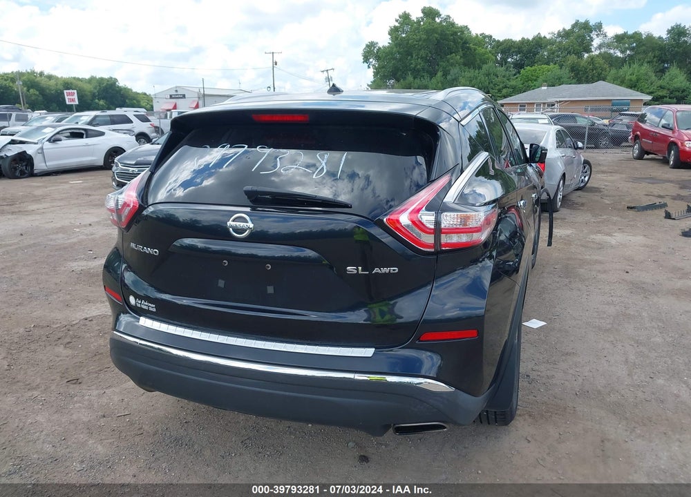 2016 NISSAN MURANO SL VIN: 5N1AZ2MHXGN116353
