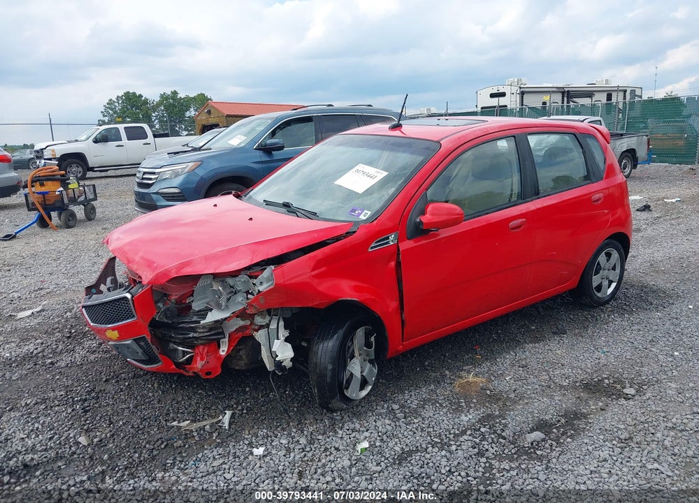 2009 CHEVROLET AVEO LT VIN: KL1TD66E59B611061