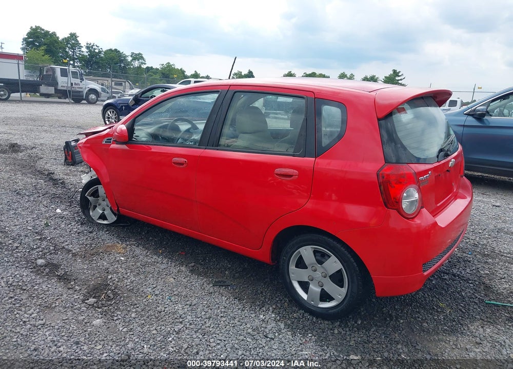 2009 CHEVROLET AVEO LT VIN: KL1TD66E59B611061