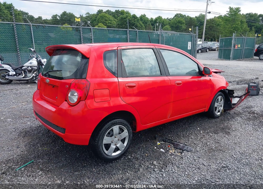 2009 CHEVROLET AVEO LT VIN: KL1TD66E59B611061