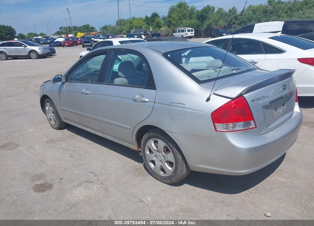 2009 KIA SPECTRA EX VIN: KNAFE221795650678