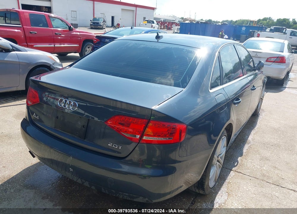 2010 AUDI A4 2.0T PREMIUM VIN: WAUEFAFL8AN047970