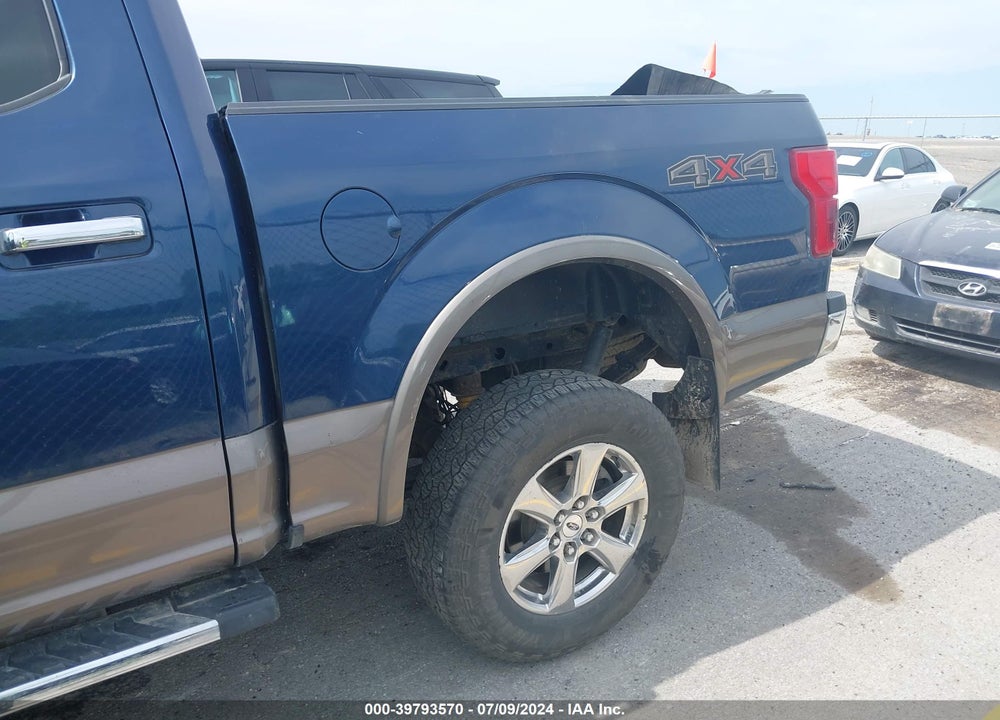 2018 FORD F-150 LARIAT VIN: 1FTEW1E55JKD99492