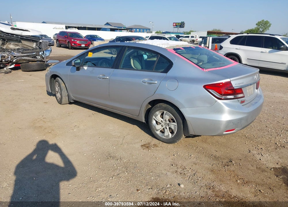 2014 HONDA CIVIC LX VIN: 19XFB2F55EE066741