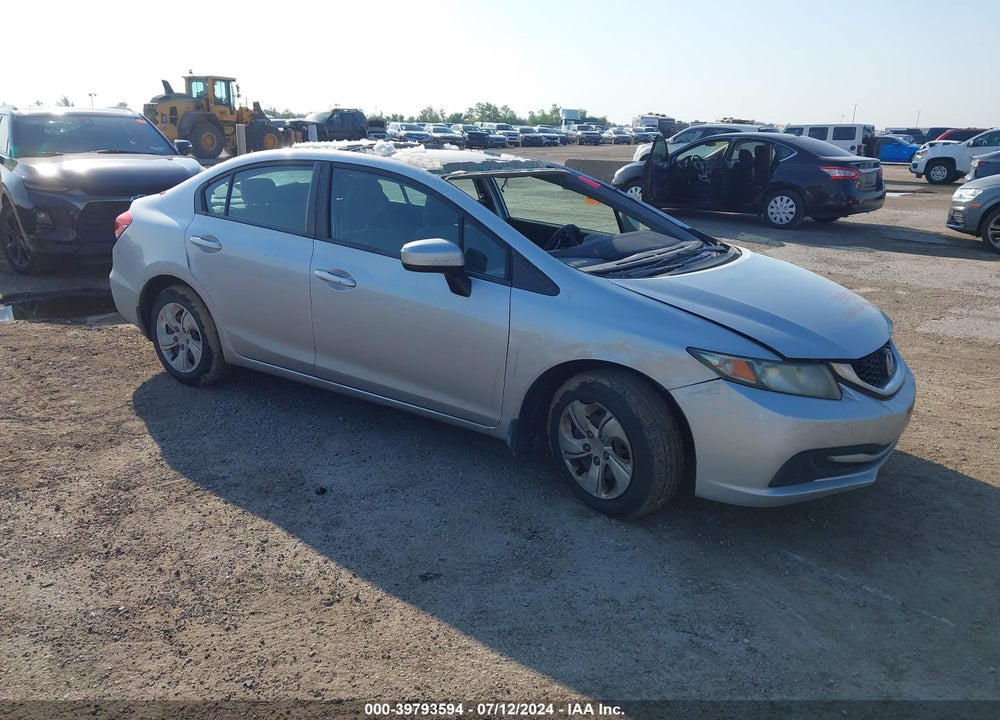 2014 HONDA CIVIC LX VIN: 19XFB2F55EE066741