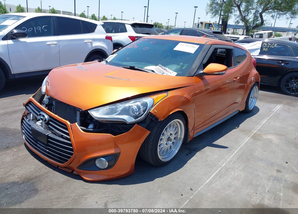 2013 HYUNDAI VELOSTER TURBO W/BLACK VIN: KMHTC6AE3DU175029