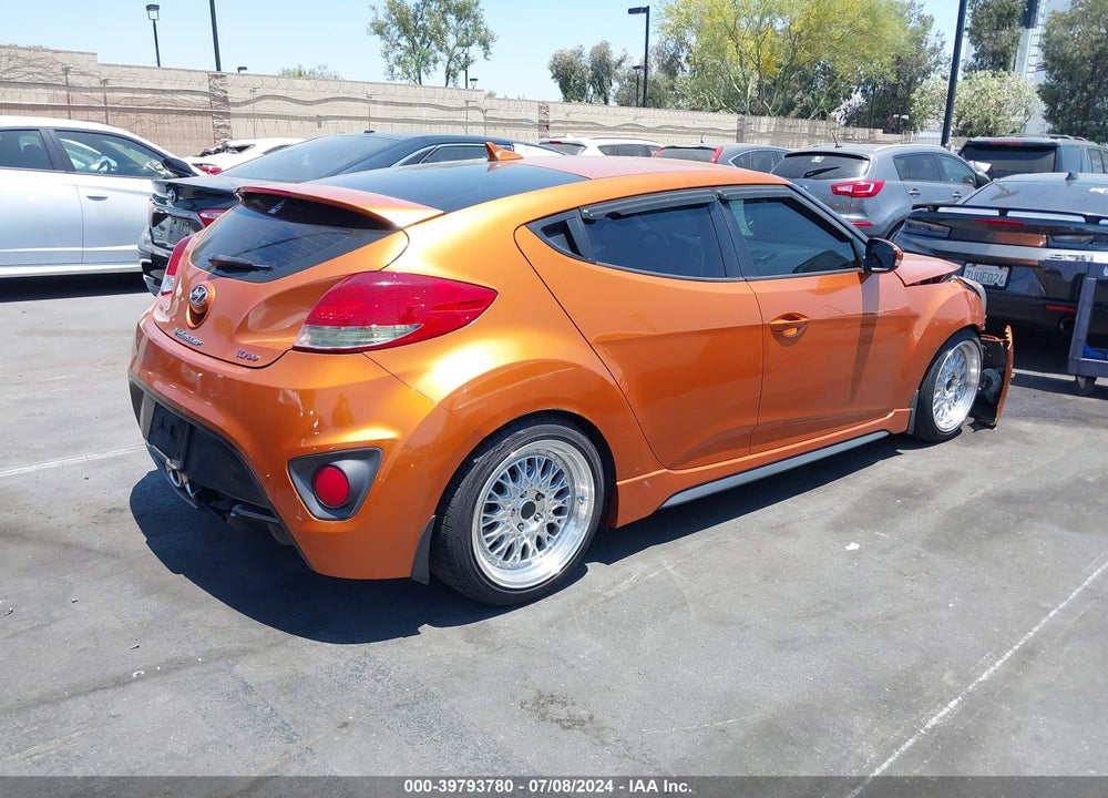 2013 HYUNDAI VELOSTER TURBO W/BLACK VIN: KMHTC6AE3DU175029