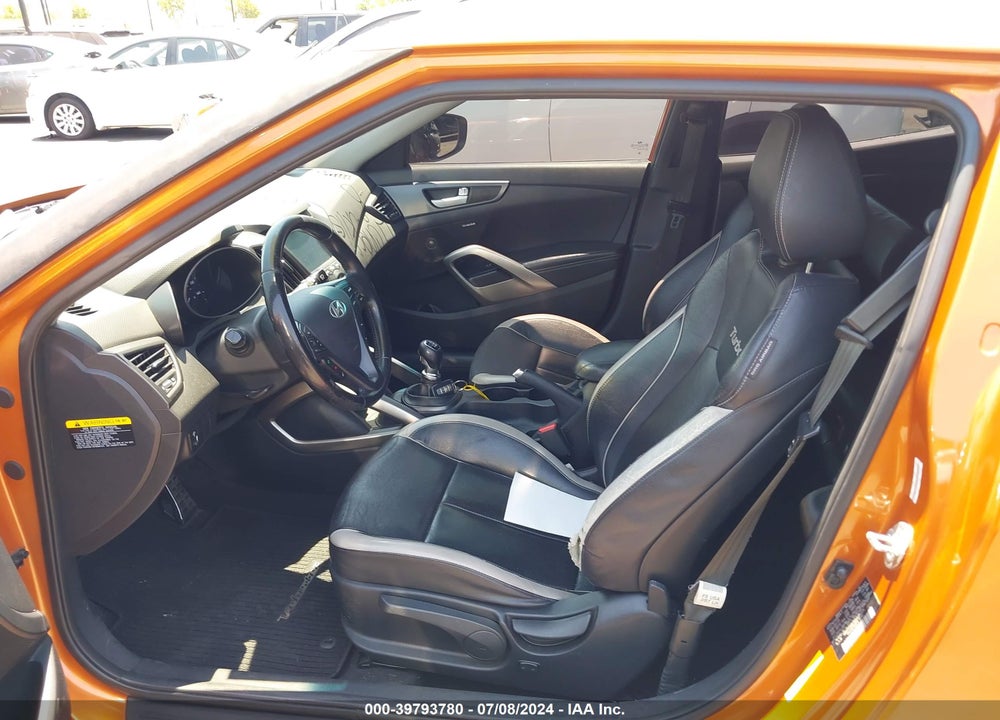2013 HYUNDAI VELOSTER TURBO W/BLACK VIN: KMHTC6AE3DU175029