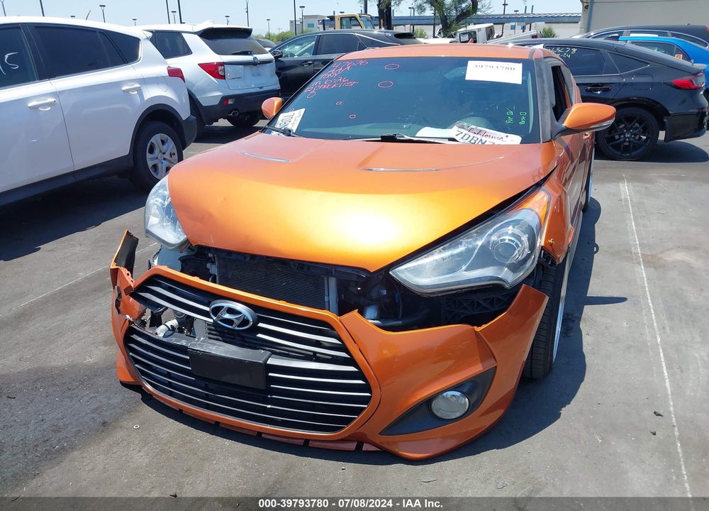 2013 HYUNDAI VELOSTER TURBO W/BLACK VIN: KMHTC6AE3DU175029