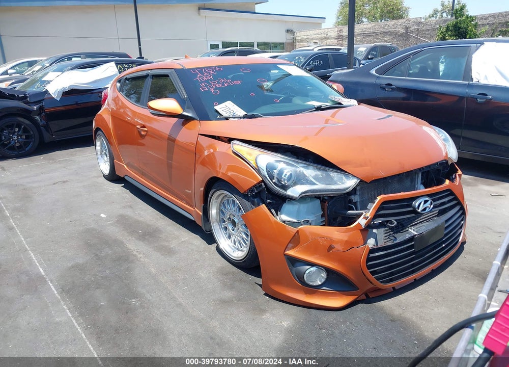 2013 HYUNDAI VELOSTER TURBO W/BLACK VIN: KMHTC6AE3DU175029