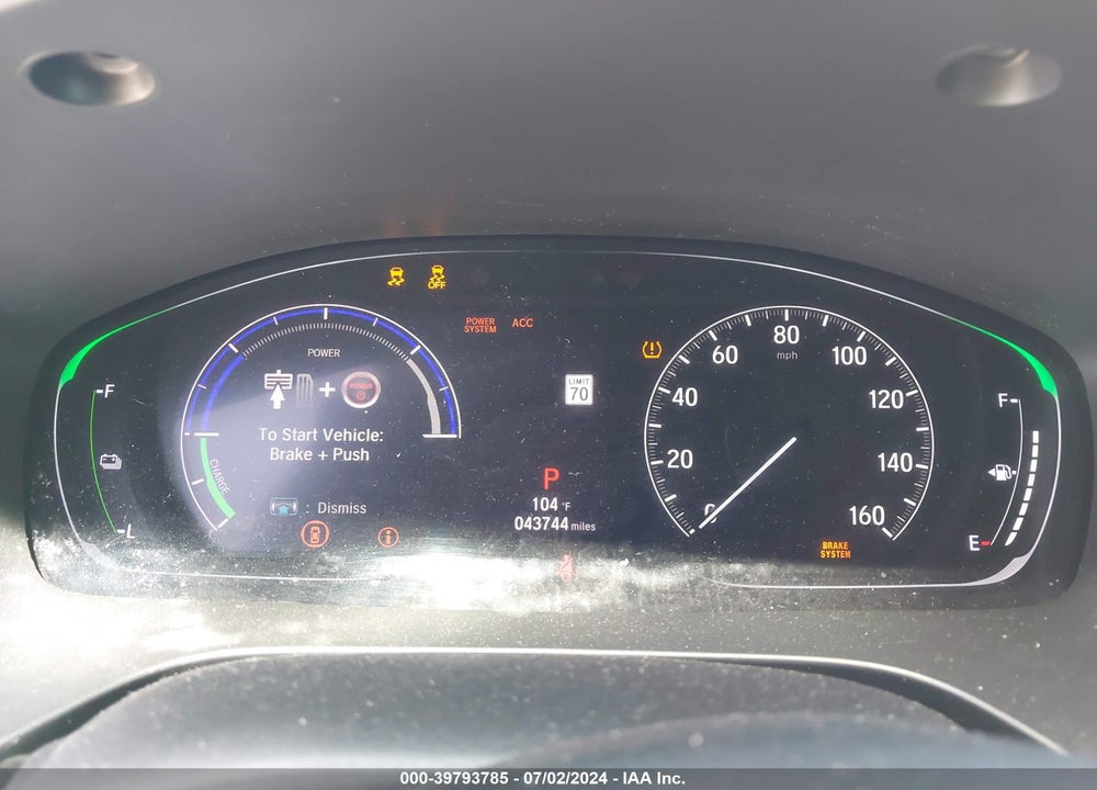 2019 HONDA INSIGHT TOURING VIN: 19XZE4F9XKE000944