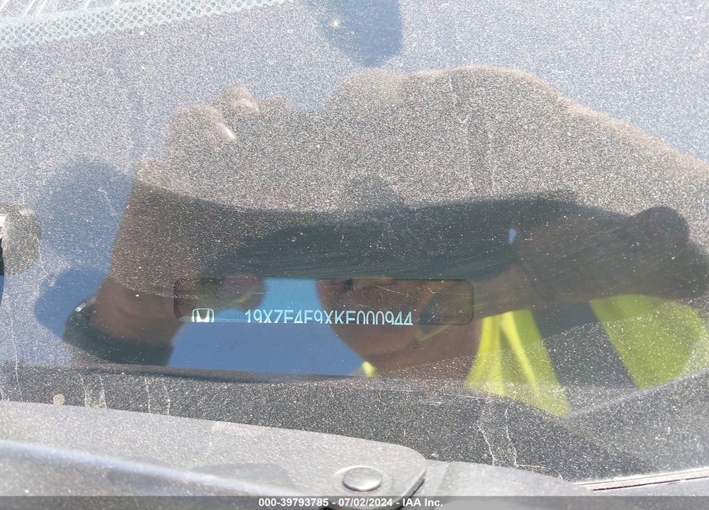 2019 HONDA INSIGHT TOURING VIN: 19XZE4F9XKE000944