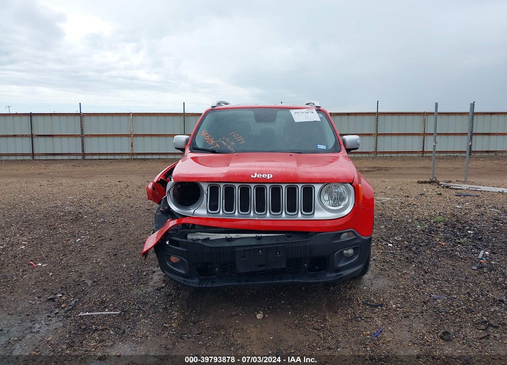 2016 JEEP RENEGADE LIMITED VIN: ZACCJADT1GPC58617